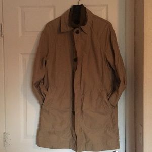 Gap men’s spring coat tan and turtleneck brown S